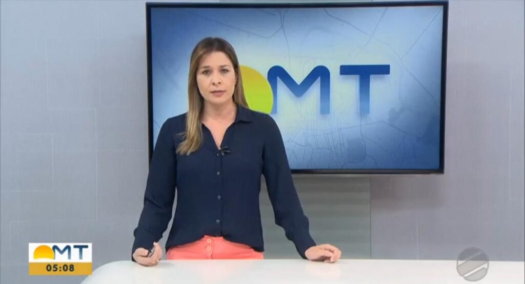 Kátia Krüger é atual apresentadora do Bom Dia Mato Grosso (foto: Reprodução/TV Globo)