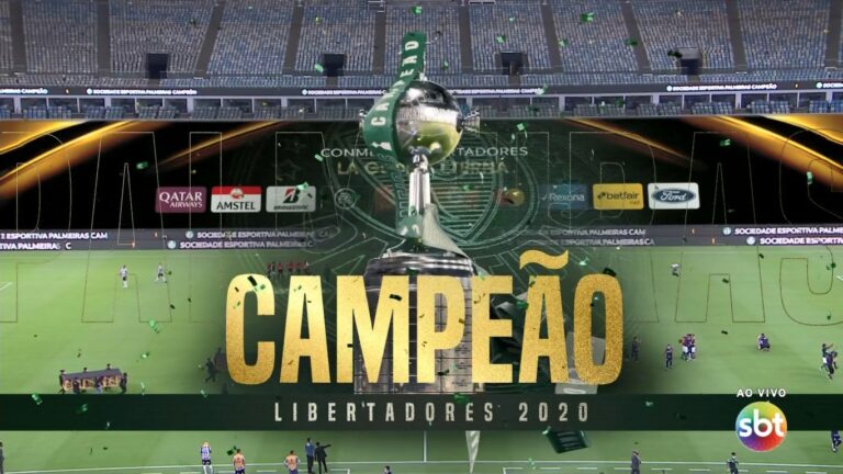 Palmeiras foi o campeão da Libertadores 2020 (foto: Reprodução/SBT)