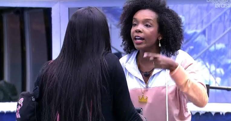 Thelma fez desabafo sobre a conduta de Karol Conká no BBB21 (foto: Reprodução/TV Globo)