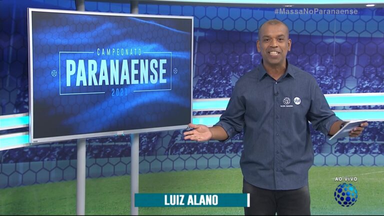 Luiz Alano é o narrador do Campeonato Paranense na afiliada do SBT (foto: Reprodução/Rede Massa)