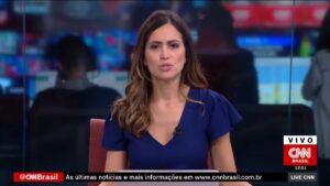 Marcela Rahal em sua última edição do Live, em 19 de março: pegou Covid-19 pela segunda vez (foto: Reprodução/CNN Brasil)