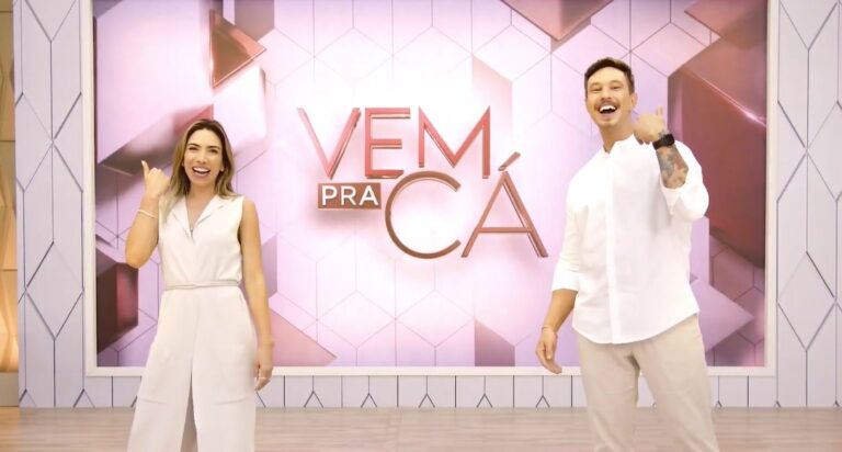 Vem Pra Cá estreia em 22 de março e será apresentado por Patricia Abravanel e Gabriel Cartolano (foto: Reprodução/SBT)