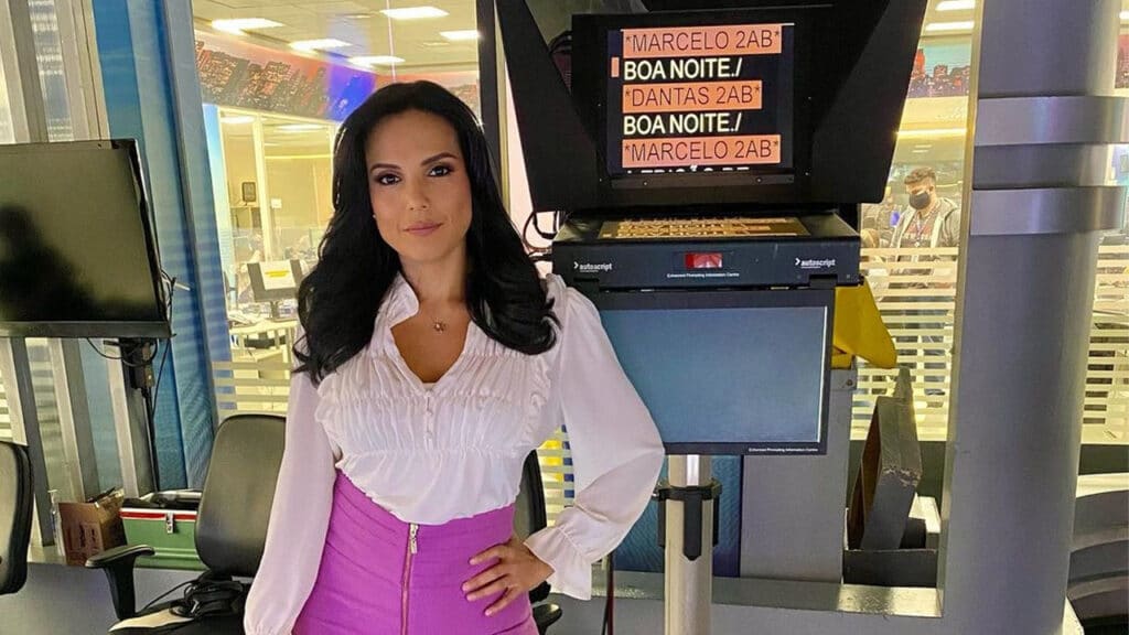 Márcia Dantas, apresentadora do SBT Brasil, atropelou segurança do SBT (foto: Reprodução/Instagram)