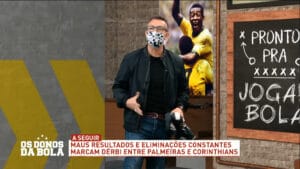 Craque Neto ficou revoltado após presidente fazer pouco caso da máscara de proteção (foto: Band/Reprodução)