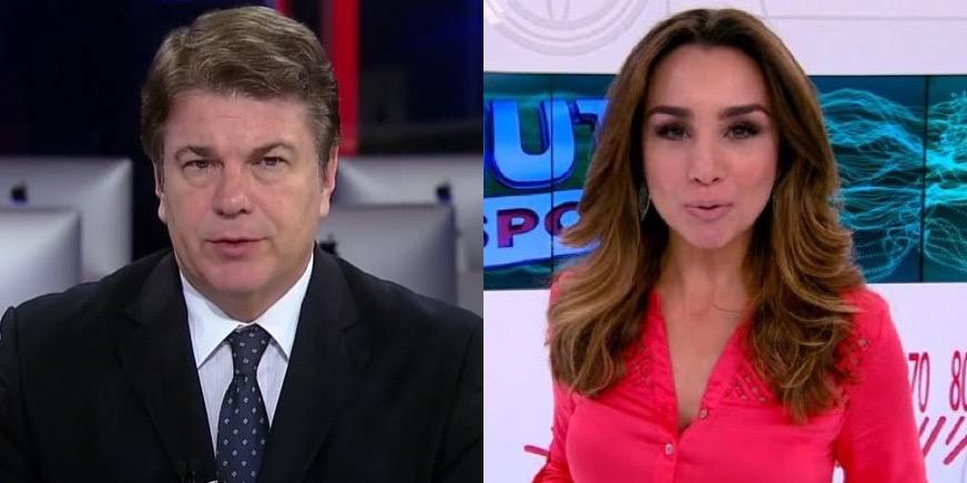 Augusto Xavier e Millena Machado são os novos apresentadores do RedeTV! News (fotos: Reprodução/RedeTV! e TV Globo)