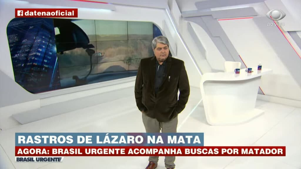 Datena é criticado por cobertura do serial killer de Goiás (foto: Band/Reprodução)