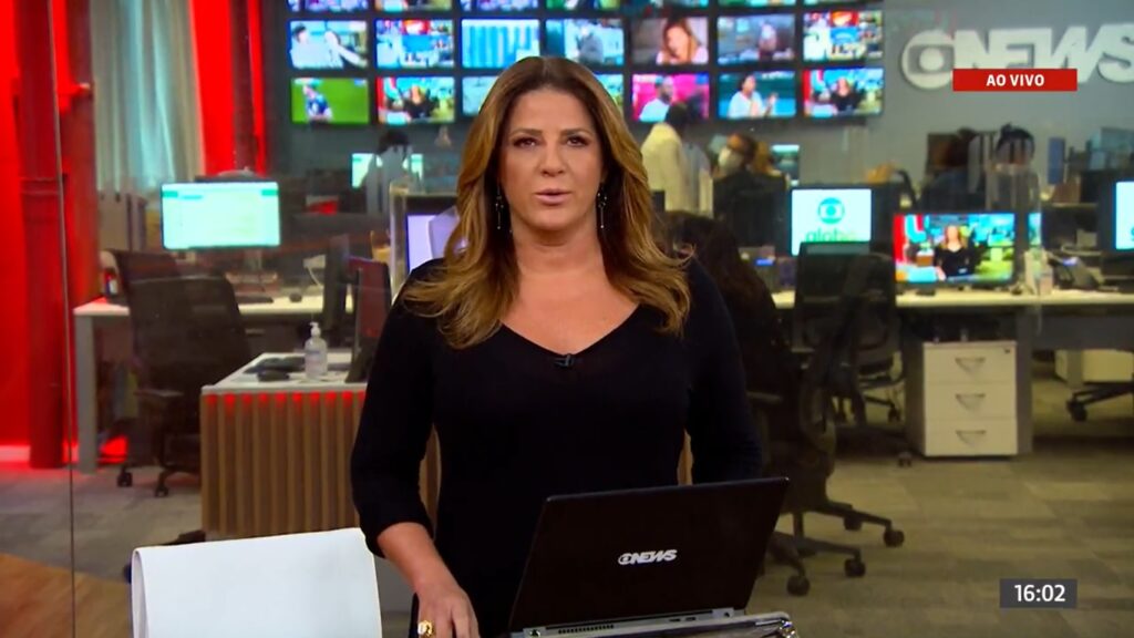 Vídeo vazado de Christiane Pelajo deixou diretores da Globo de cabelo em pé (foto: Reprodução/GloboNews)