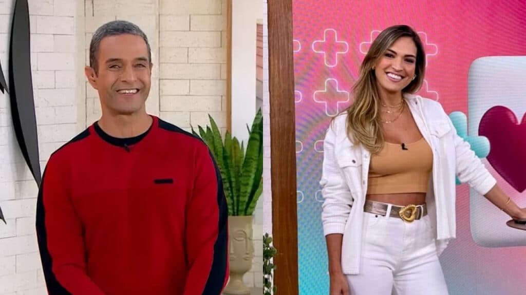 Fabrício Battaglini e Talitha Morete vão apresentar o Mais Você até a volta de Ana Maria Braga (foto: Reprodução/Globo/Instagram)