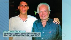 Filho adotivo de Cid Moreira foi deserdado (foto: Reprodução/Record)