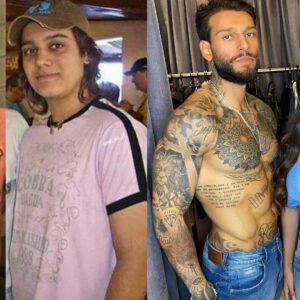  Lucas Lucco antes e depois de começar a fazer atividades físicas (foto: Reprodução)