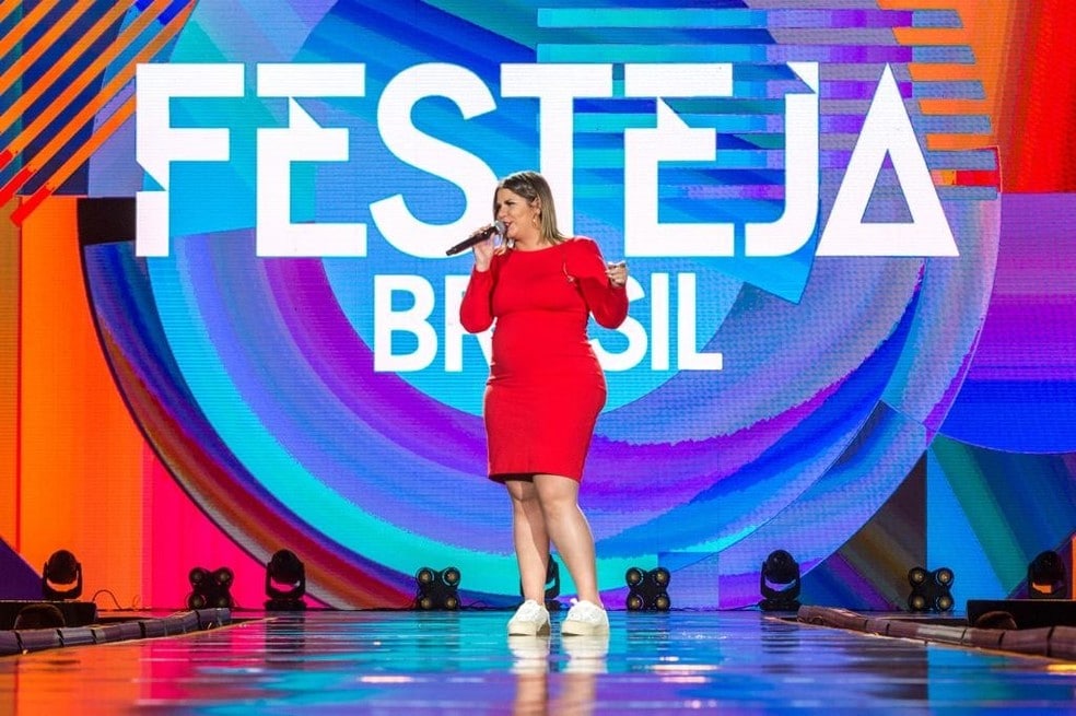 Marília Mendonça era figurinha carimbada do Festeja: programa tem futuro incerto (foto: Divulgação/TV Globo)