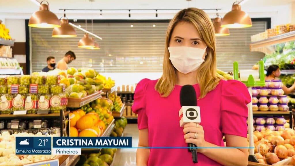 Cristina Mayumi teve o celular roubado e criminosos fizeram transações de R$ 24 mil (foto: Reprodução/Globo)