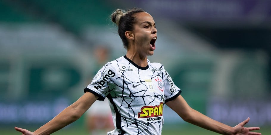 Gabi Portilho fez golaço e garantiu a vitória do Corinthians no jogo de ida da final do Brasileirão Feminino (foto: Rebeca Reis e Livia Villas Boas/Staff Images Woman/CBF)