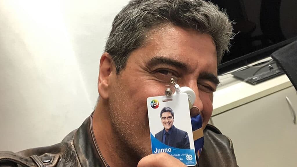 Junno Andrade gostou da experiência de apresentador na Record; ele foi contratado pelo canal de Silvio Santos para fazer novela (foto: Reprodução)