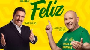 Ratinho, do SBT, e Luciano Hang, dono da Havan, participam de live sobre lado positivo do “jeitinho brasileiro” (foto: Reprodução)