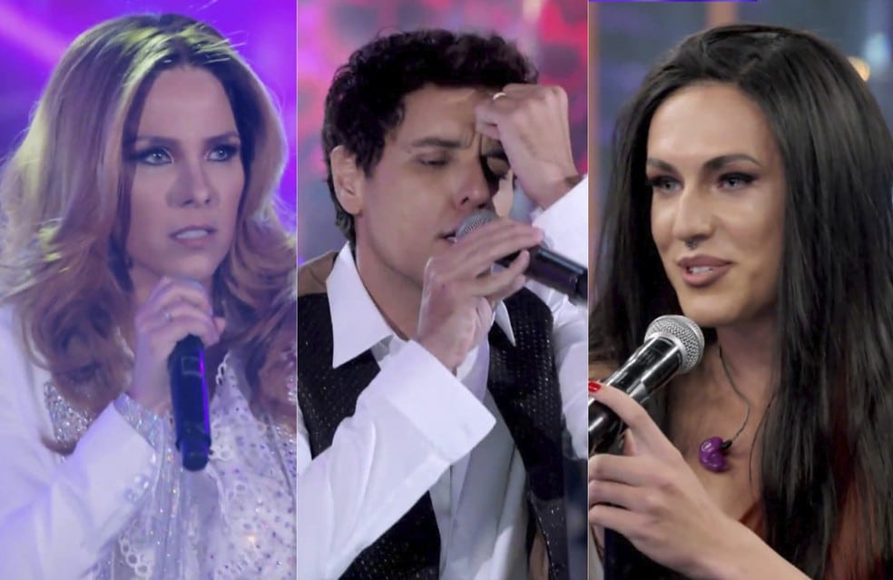 Wanessa Camargo, Thiago Arancam e Vitor Kley estrearam no Show dos Famosos do Domingão com Huck (foto: Globo/Reprodução)