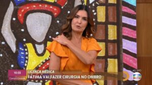 Imagem da apresentadora Fátima Bernardes no programa Encontro