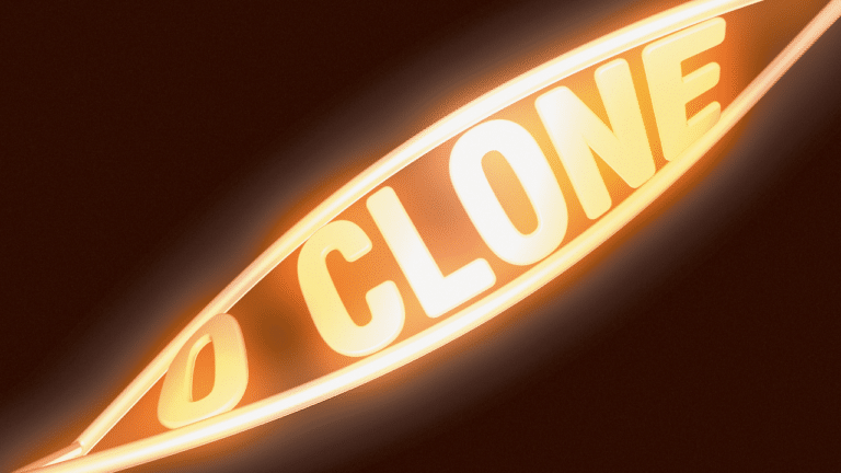 Imagem com logotipo da novela O Clone, da Globo