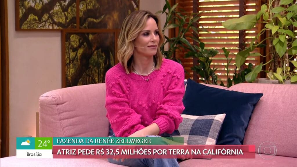 Imagem da apresentadora Ana Furtado no programa É de Casa