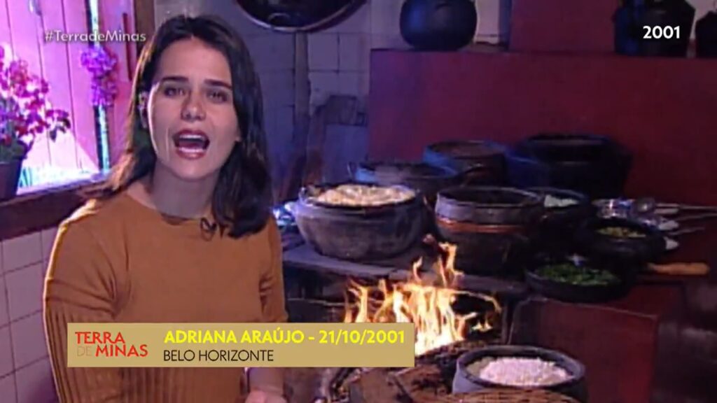 Adriana Araújo como repórter do programa Terra de Minas, da Globo