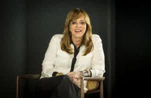Imagem da autora Gloria Perez durante participação no programa Ofício em Cena, da GloboNews