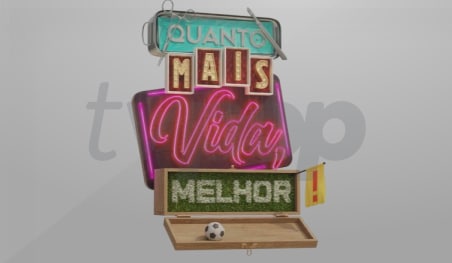 Logo oficial de Quanto Mais Vida, Melhor!, novela das sete da Globo