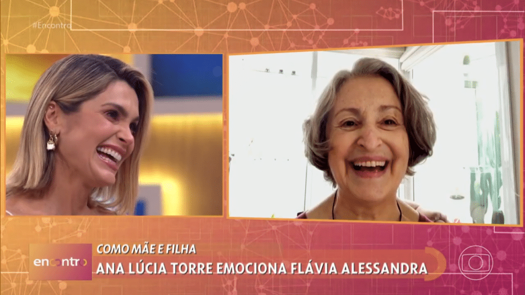 Imagem com foto de Flávia Alessandra e Ana Lucia Torre no Encontro