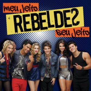 Imagem com foto da capa do CD Meu Jeito, Seu Jeito, da novela Rebelde