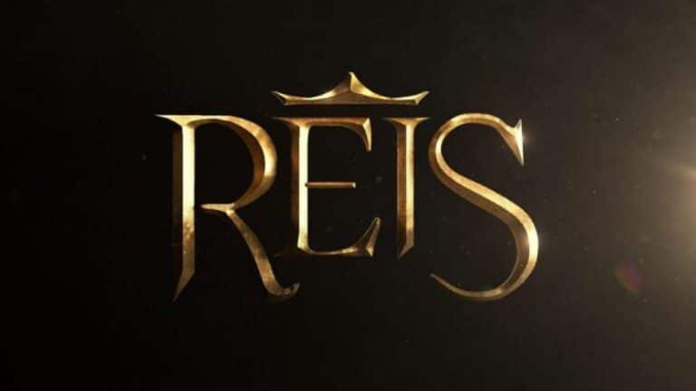 Imagem com logotipo da novela Reis