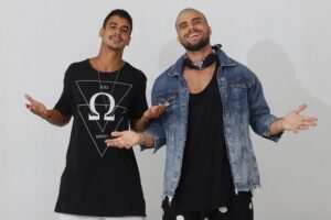 Imagem com foto dos participantes Danilo e Randerson