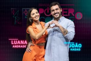 Imagem com foto dos participantes João Hadad e Luana Andrade