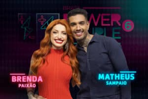 Imagem com foto dos participantes Brenda e Matheus Sampaio