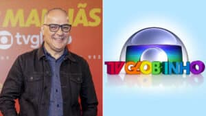 Imagem com montagem da foto de Amauri Soares e o logo da TV Globinho
