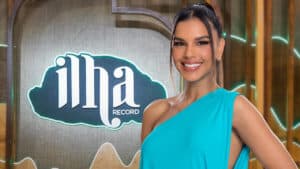 Imagem com foto de Mariana Rios, apresentadora do Ilha Record