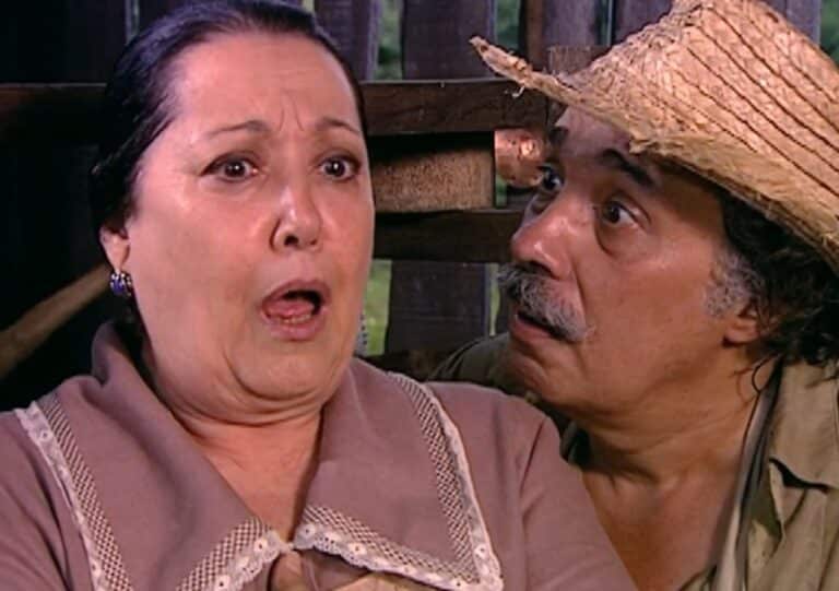 Cena da novela O Cravo e a Rosa