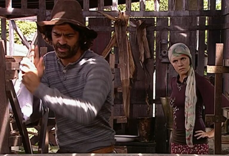 Cena da novela O Cravo e a Rosa