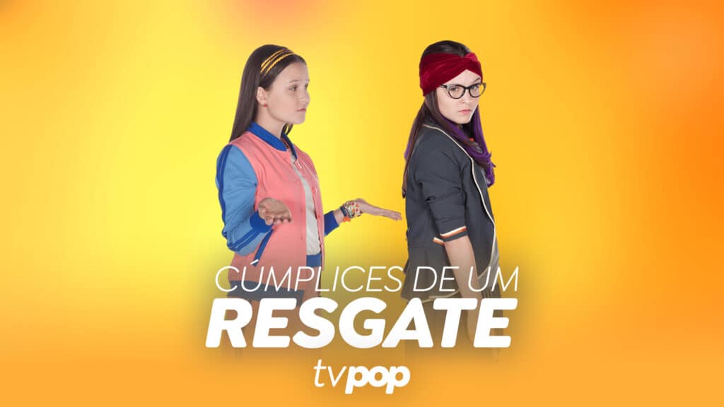 Imagem com arte do resumo da novela Cúmplices de Um Resgate, do SBT