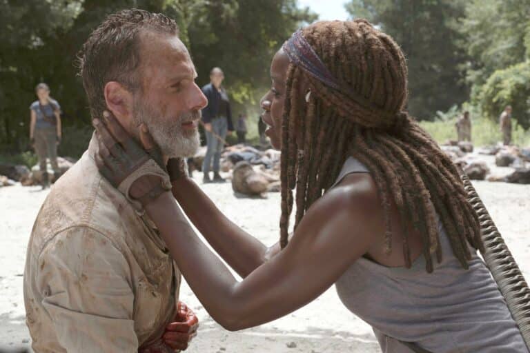Foto de cena da série The Walking Dead