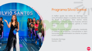 Foto do plano comercial do Programa Silvio Santos