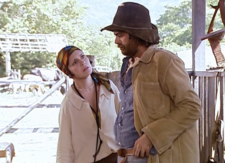 Cena da novela O Cravo e a Rosa