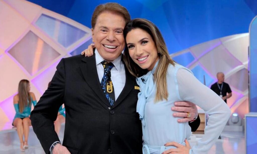 Foto de Silvio Santos e Patricia Abravanel