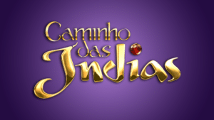 Imagem com logotipo da novela Caminho das Índias