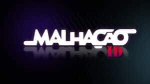 Imagem com logotipo da novela Malhação ID