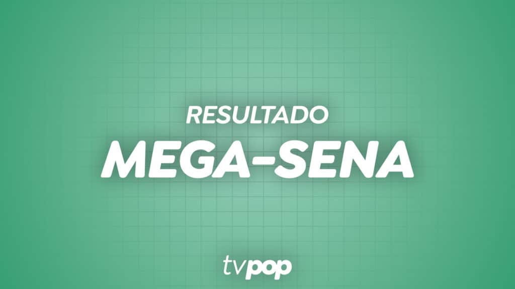 Imagem com logotipo da loteria Mega-Sena, da Caixa