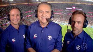 Foto do time da Globo na abertura da Copa do Mundo 2022