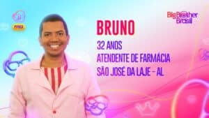 Imagem com foto do participante Bruno, do BBB23