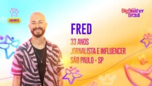 Imagem com foto de Fred, participante do BBB23