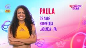 Imagem com foto de Paula, participante do BBB23