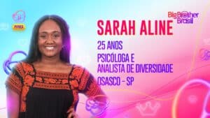 Imagem com foto da participante Sarah Aline, do BBB23