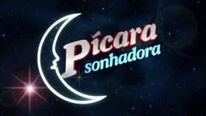 Imagem com logotipo da novela Pícara Sonhadora